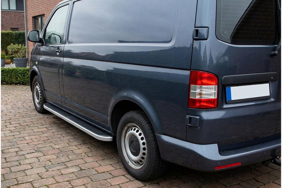 Volkswagen T5 Transporter 2003-2010 Seitenschweller Tayga Grey (2 Stk., Aluminium) Nur für kurzen Radstand Foto 1