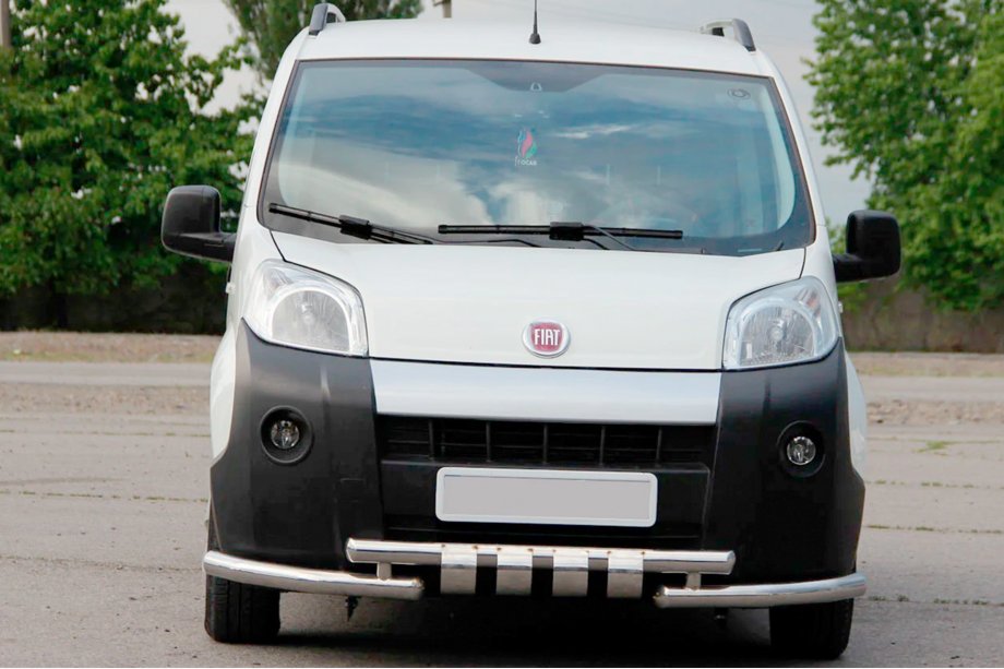 Fiat Fiorino/Qubo 2008-2024 Frontschutzbügel Shark Edelstahl Foto 1
