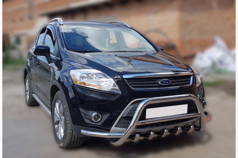 Ford Kuga 2008-2013 Frontschutzbügel WT003-Exclusive (Edelstahl) Foto 2