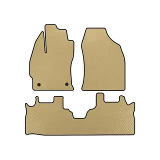 EVA Fußmatten (2 Reihen, Beige)