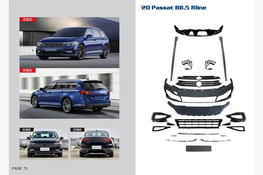 Volkswagen Passat B8 2015-2023 R-Line Bodykit Set (Für 2020+) Foto 1