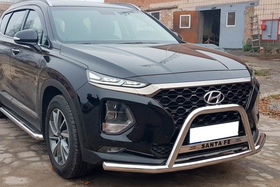 Hyundai Santa Fe 4 2018-2023 Frontbügel WT006 Edelstahl Foto 3