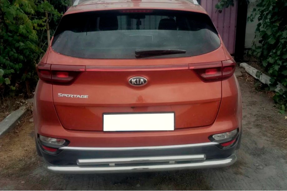Kia Sportage 2015-2021 Heckschutz AK002-2 (Edelstahl) Image