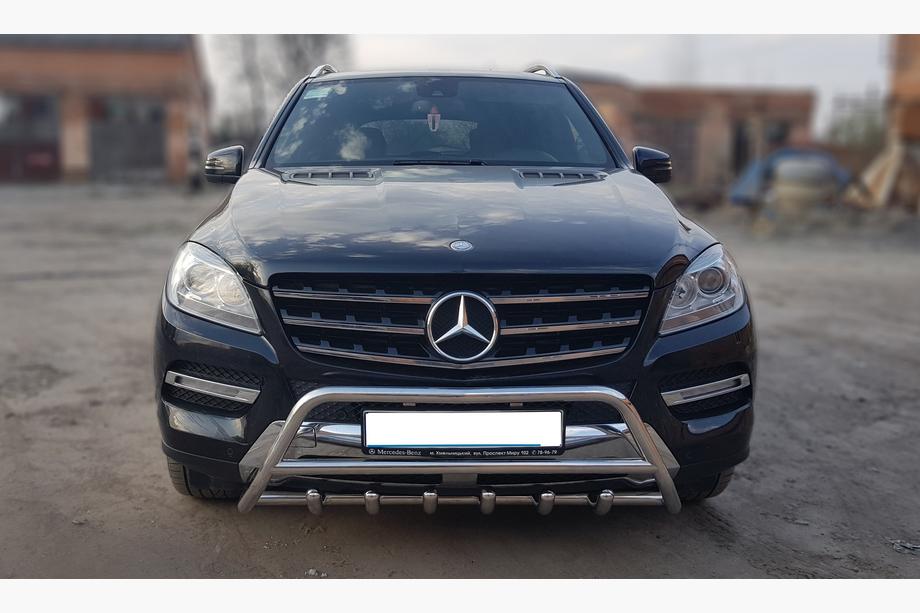 Mercedes GLE/ML class W166 2011-2018 Frontbügel WT003 (Edelstahl) Image