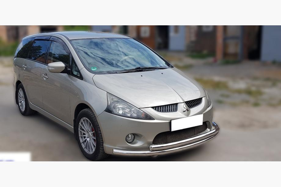Mitsubishi Grandis 2003-2011 Frontschutzbügel ST014 (Edelstahl) d60/42 Foto 3