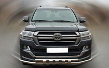 Toyota Land Cruiser 200 2007-2021 Frontbügel ST015 (2015+, Edelstahl) Foto 1