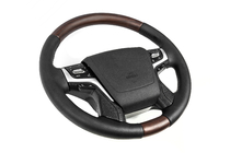 Toyota Land Cruiser Prado 150 2009-2023 Lenkrad mit Heizung (dunkles Holz) Foto 3