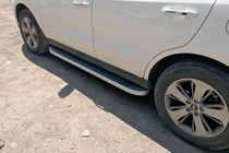 Hyundai Santa Fe 2 2006-2012 Seitenschweller Tayga Grey (2 Stk., Aluminium) Foto 6