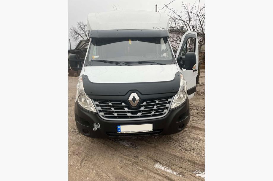 Renault Master 2011-2023 Frontscheibenblende V1 (schwarz glanz, 5mm) Foto 3