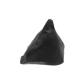 Schaltmanschette Leder Schwarz Foto 4