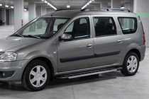 Dacia Logan MCV 2004-2014 Seitenschweller RedLine V1 (2 Stk., Aluminium) Foto 1