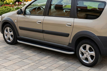 Dacia Logan MCV 2004-2014 Seitenschweller Tayga (2 Stk., Aluminium) Foto 1