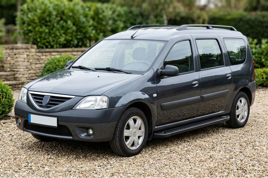 Renault Logan MCV 2005-2013 Trittbretter Allmond Black (2 Stk., Aluminium) Image