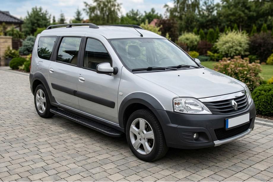 Renault Logan MCV 2005-2013 Seitenschweller Bosphorus Black (2 Stk., Aluminium) Image