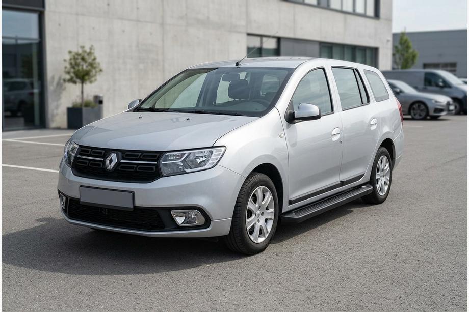 Renault Logan MCV 2013-2022 Trittbretter Allmond Black (2 Stk., Aluminium) Image