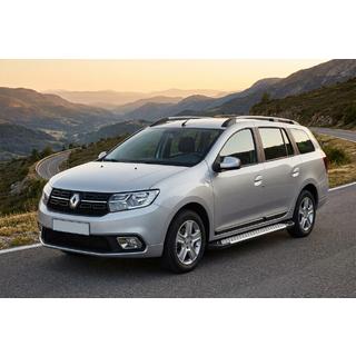 Trittbretter Allmond Grey (2 Stk., Aluminium) Renault Logan MCV 2013-2022 Foto 1