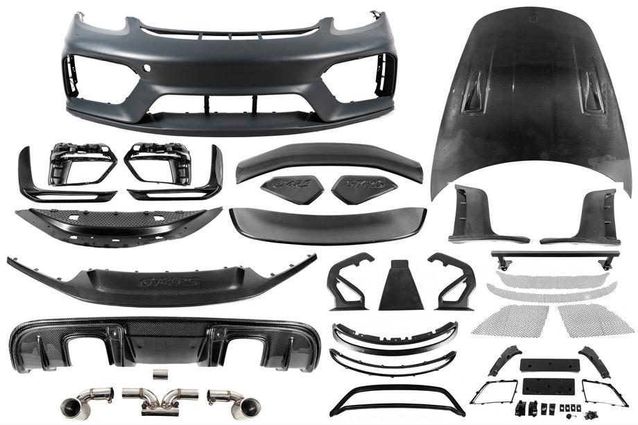Porsche Boxster/Cayman 982 (718) 2016- GT4RS Bodykit-Set (Polypropylen + Carbon) Foto 1