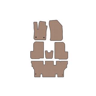 Gummimatten Carsuit (3 Reihen, 7-Sitzer, beige) Dacia Lodgy 2012-2022 Foto 1