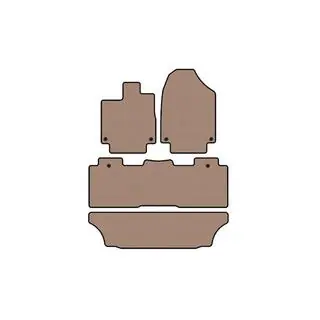 Gummimatten Carsuit (3 Reihen, beige)