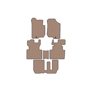 Gummimatten Carsuit (2006-2012, 3 Reihen, 7-Sitzer, beige) Kia Carens 1999-2012 Foto 1