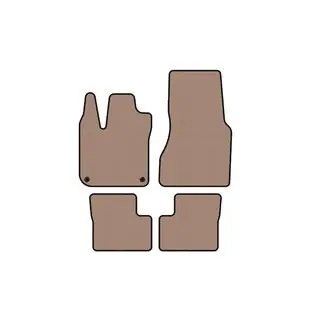 Gummimatten Carsuit (HB, 5-türig, beige)