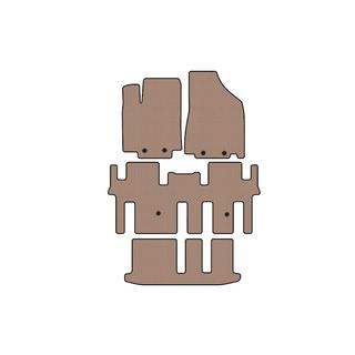 Gummimatten Carsuit (3 Reihen, beige) Nissan Pathfinder R52 2012-2021 Foto 1