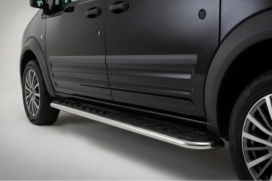 Ford Connect 2006–2009 Trittbretter Maydos V1 (2 Stk., Aluminium & Edelstahl) Image