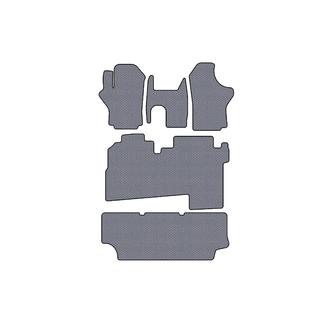 Gummimatten Carsuit (2004-2007, 3 Reihen, 8-Sitzer, grau) Hyundai H200, H1, Starex 1998-2007 Foto 1
