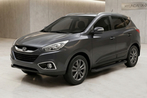 Hyundai IX-35 2010-2015 Trittbretter Allmond Black (2 Stk., Aluminium) Foto 1