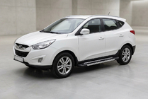 Hyundai IX-35 2010-2015 Seitenschweller RedLine V1 (2 Stk., Aluminium) Foto 1