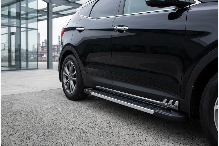 Hyundai Santa Fe 3 2012-2018 Seitenschweller RedLine V1 (2 Stk., Aluminium) Image