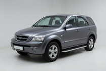 Kia Sorento I BL 2002-2009 Seitenschweller Tayga Grey (2 Stk., Aluminium) Foto 1