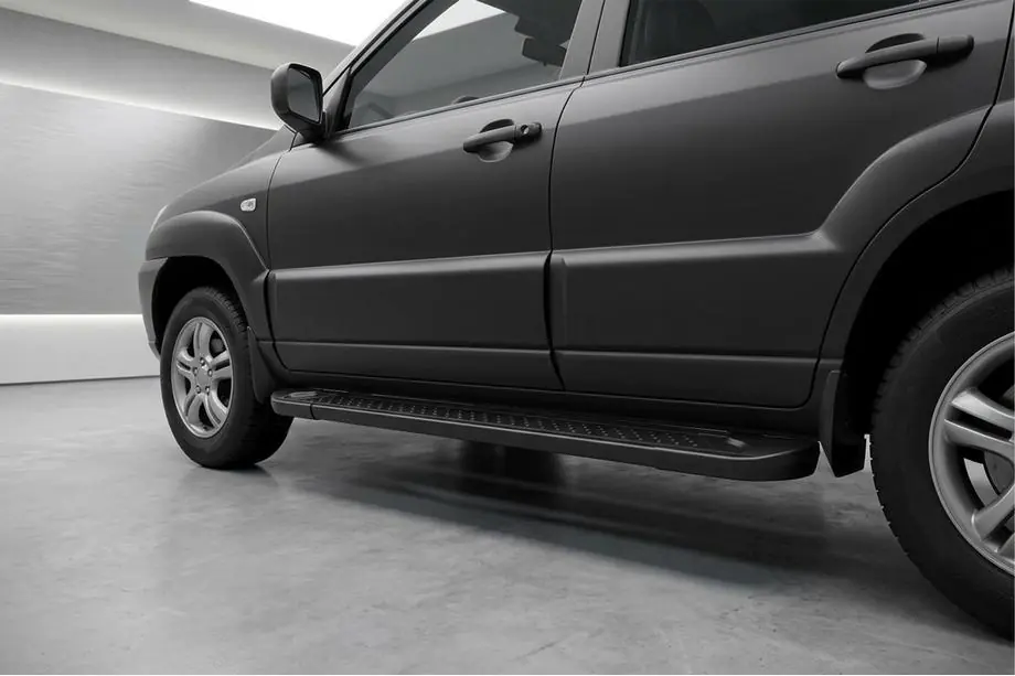 Kia Sportage 2004-2010 Trittbretter Allmond Black (2 Stk., Aluminium) Foto 1