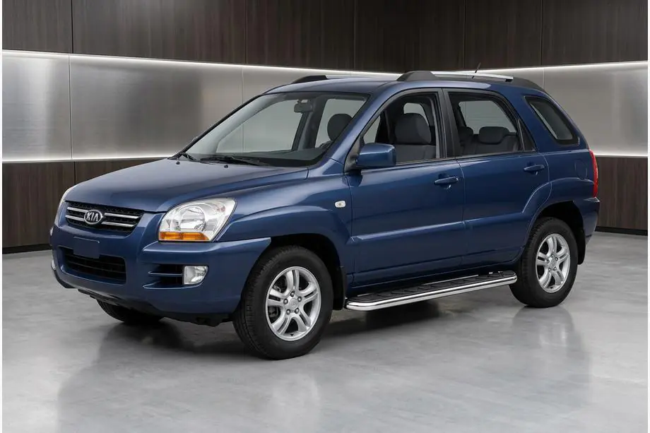 Kia Sportage 2004-2010 Trittbretter Maydos V1 (2 Stk., Aluminium & Edelstahl) Image