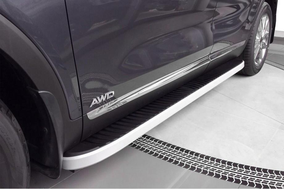 Kia Sorento II XM 2009-2014 Seitenschweller Tayga Grey (2 Stk., Aluminium) 2013-2016 Image