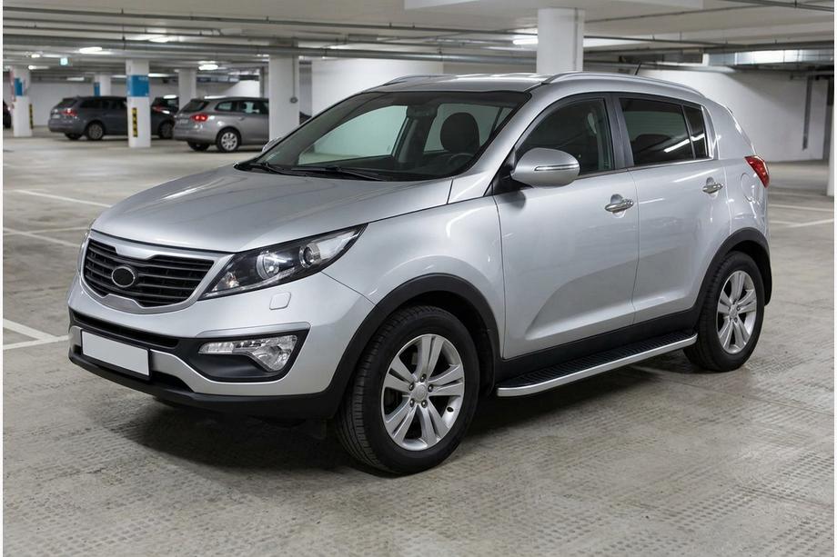 Kia Sportage 2010-2015 Seitenschweller Tayga Grey (2 Stk., Aluminium) Foto 1