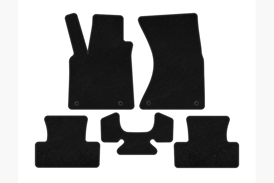 Audi Q5 2008-2017 Textil Fußmatten Premium (2008-2012, Schwarz) Foto 1