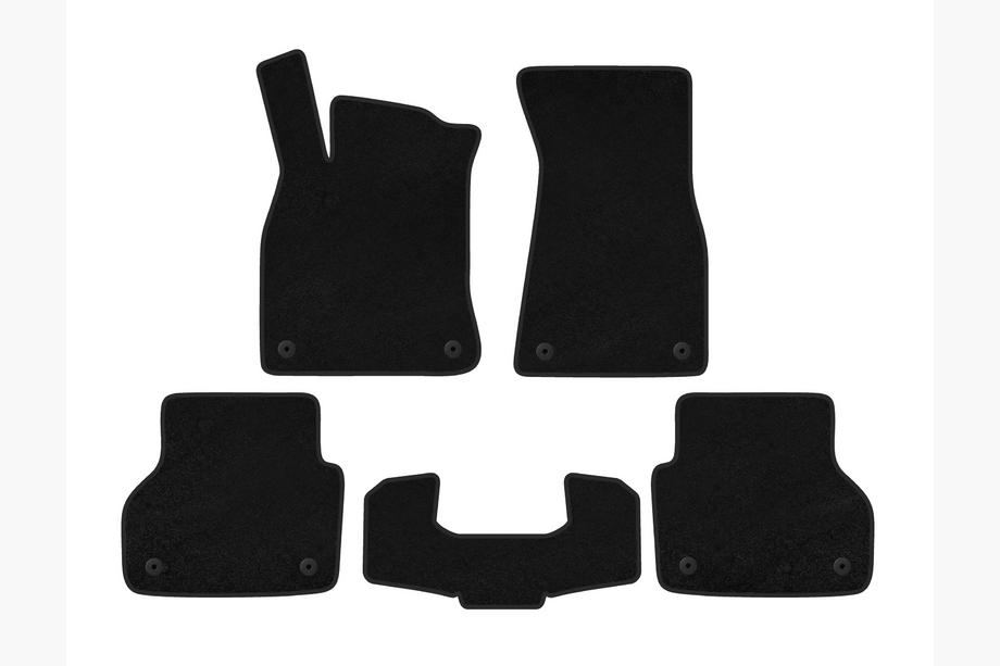 Audi A6 C8 2018–2025 Textil Fußmatten Deluxe V1 (Schwarz) Image