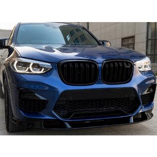 Frontlippe 3D (für F98 2018-2022, Schwarz Glanz) BMW X4 G02 2018- Foto 2