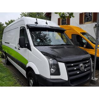 Frontscheibenblende V-4 (schwarz glänzend, 5mm) Volkswagen Crafter 2006-2016 Foto 1