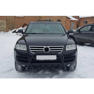 Frontbügel WT003 Black Special (Edelstahl) Volkswagen Touareg 2002–2010 Foto 1