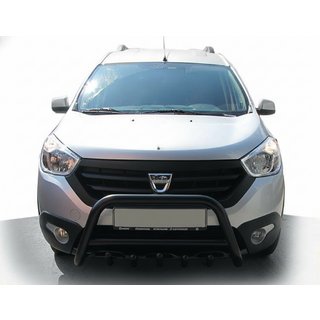 Frontschutzbügel WT003 Schwarz (Edelstahl) Dacia Dokker 2013-2022 Foto 1