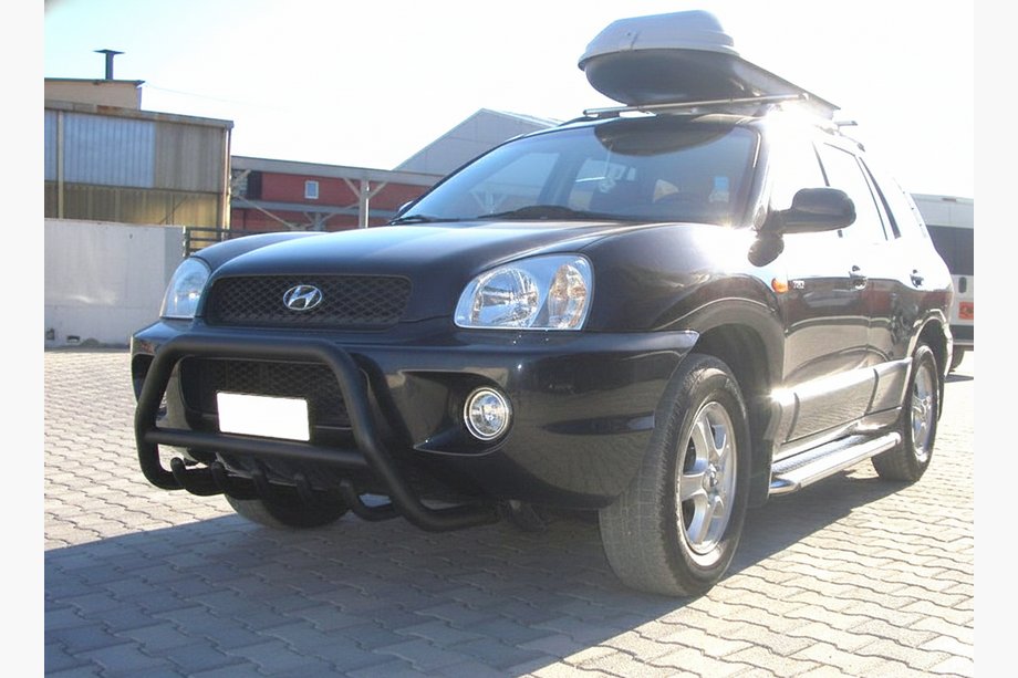 Hyundai Santa Fe 1 2000-2006 Frontschutzbügel WT003 Schwarz (Edelstahl) Image