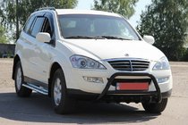 SsangYong Kyron 2005-2014 Frontbügel WT003 Schwarz Edelstahl Foto 6