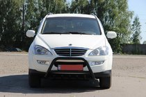 SsangYong Kyron 2005-2014 Frontbügel WT003 Schwarz Edelstahl Foto 3