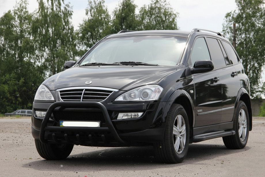 SsangYong Kyron 2005-2014 Frontbügel WT003 Schwarz Edelstahl Image