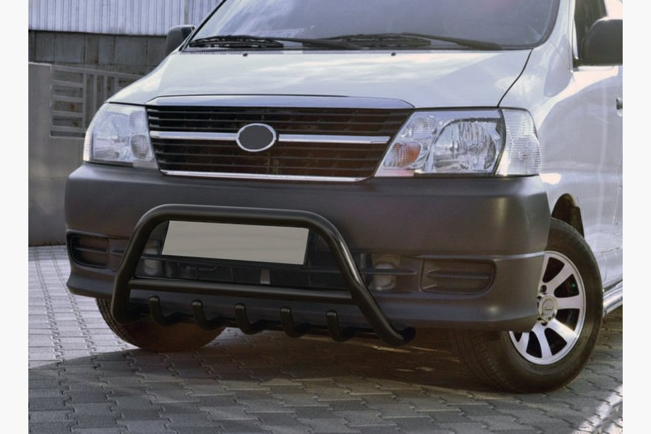 Toyota HiAce Frontbügel WT003 Schwarz Edelstahl Image