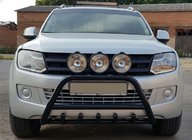 Volkswagen Amarok 2010-2022 Frontbügel WT003 Schwarz Edelstahl Foto 5