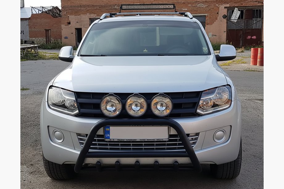 Volkswagen Amarok 2010-2022 Frontbügel WT003 Schwarz Edelstahl Foto 6
