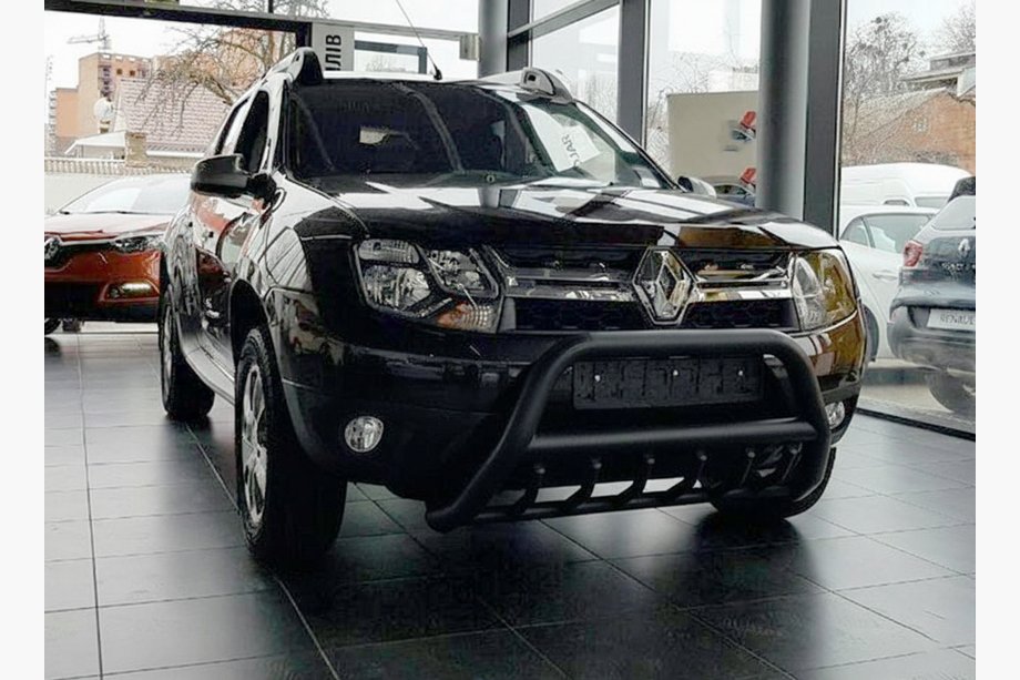 Dacia Duster 2008-2018 Frontbügel ohne Schriftzug WT003 Schwarz (Edelstahl) Foto 8